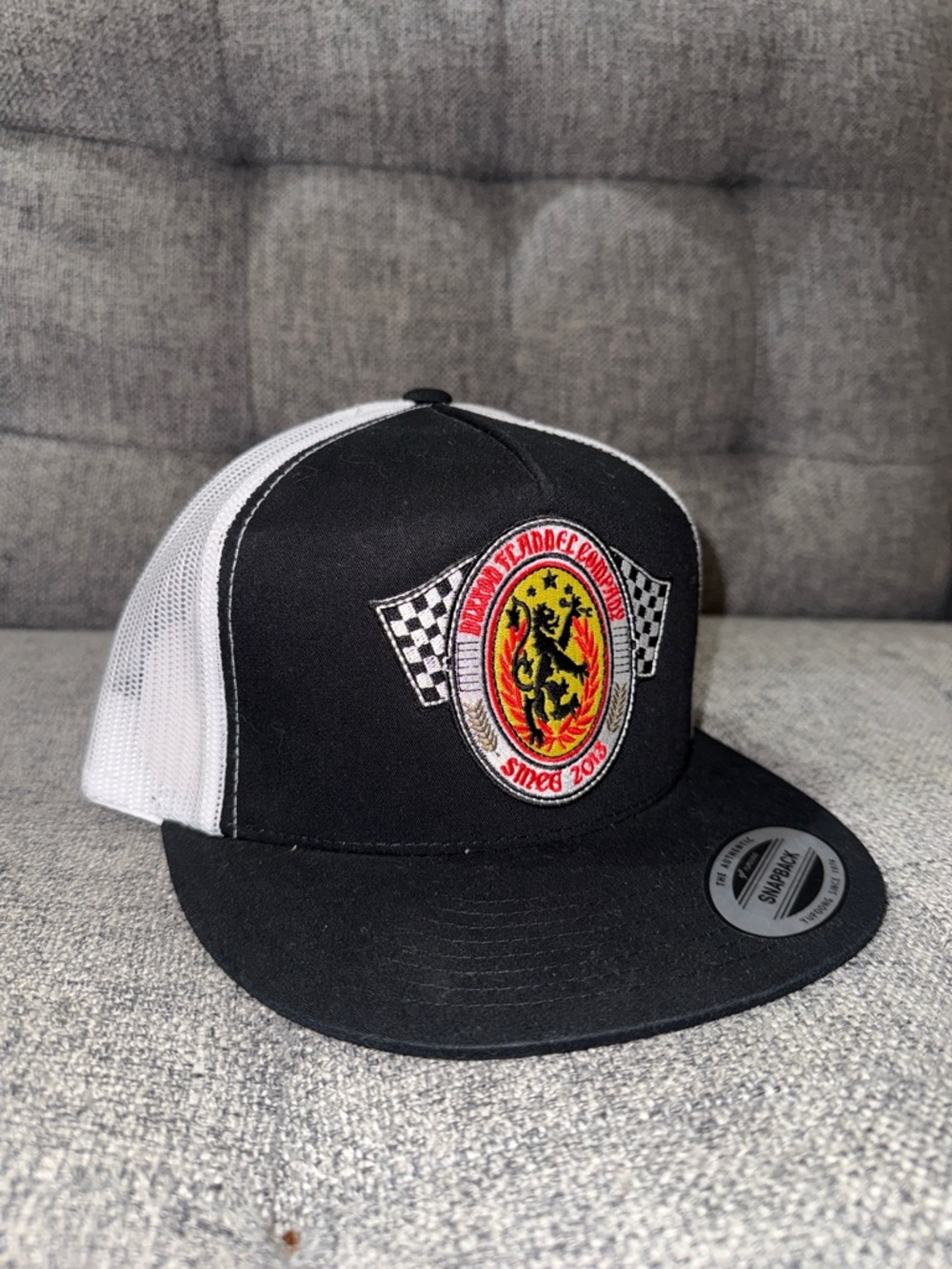 Dixxon flannel company snapback patch hat nwt